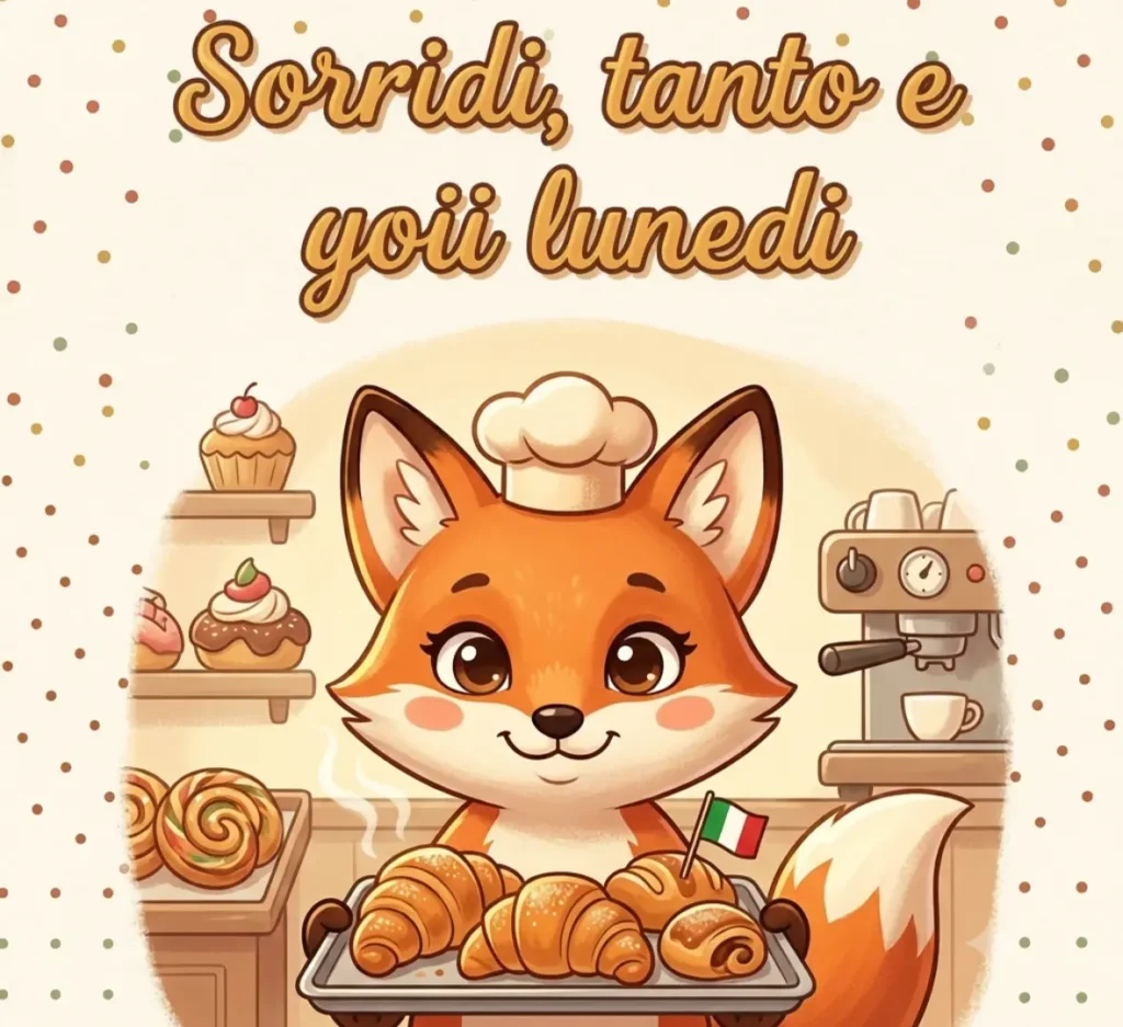Augurio di buon lunedì con immagini spiritose e colorate