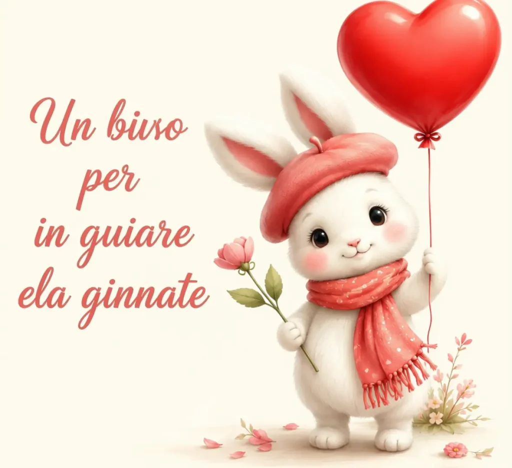 Buongiorno romantico con immagini