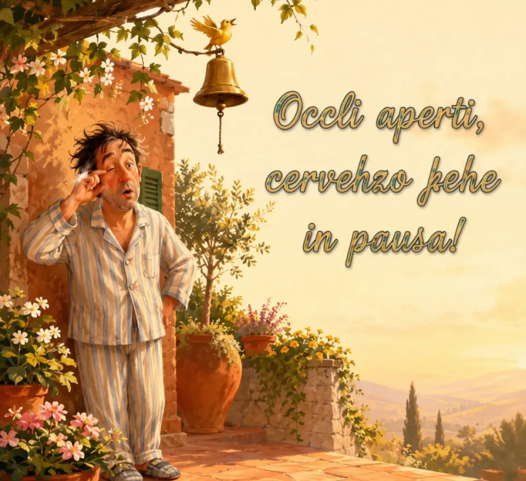 Frasi di buongiorno divertenti