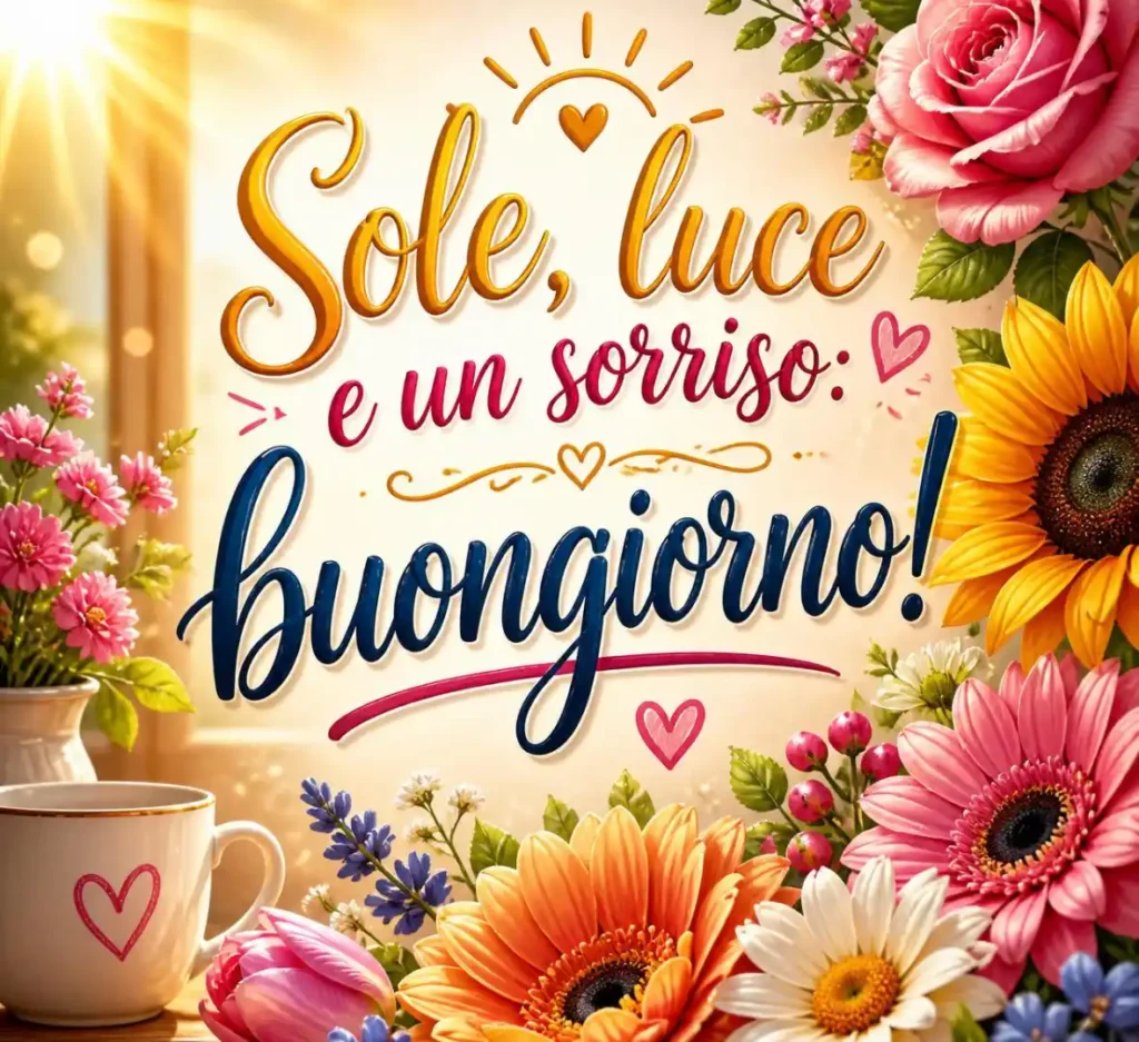 Immagini di buongiorno con il sole