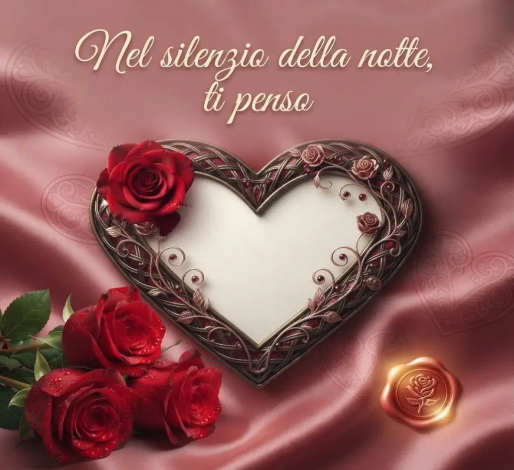 Cuore d’amore per augurare Buonanotte