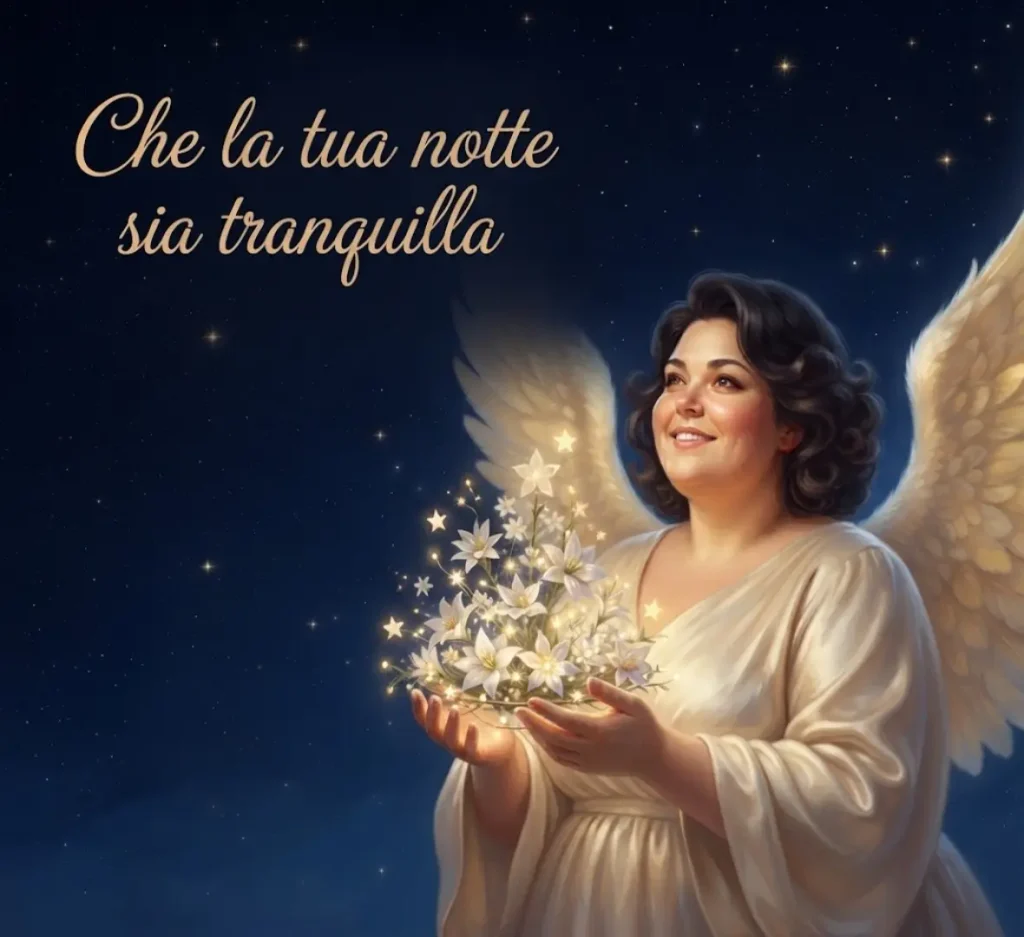 Famiglia unita con messaggio serale