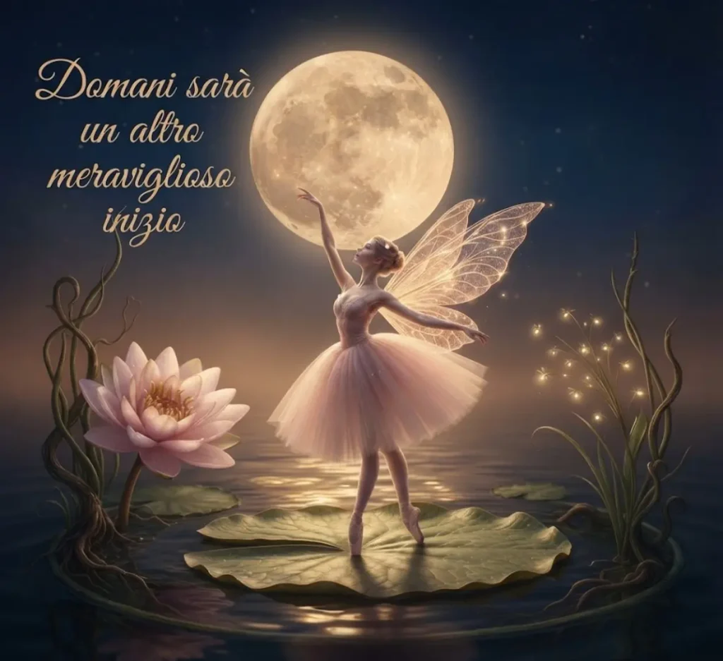 Notte con frase dolce