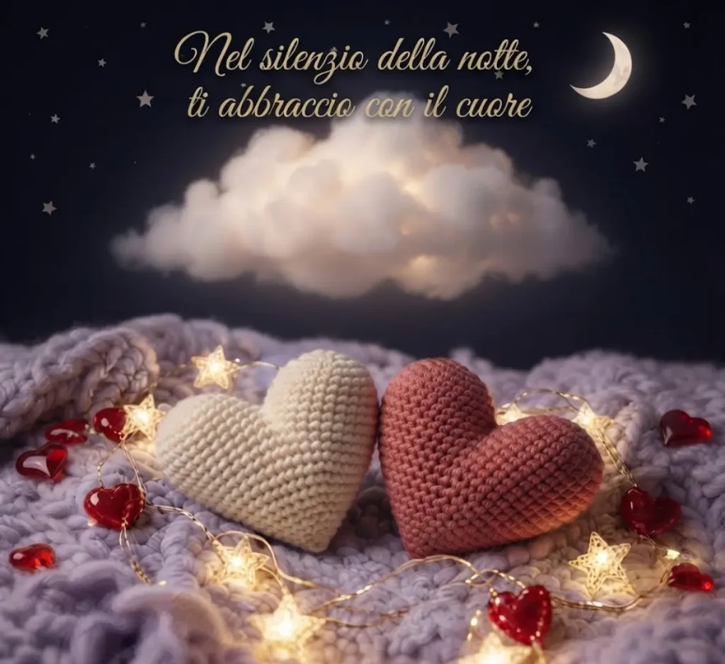 Abbraccio di coppia della buonanotte