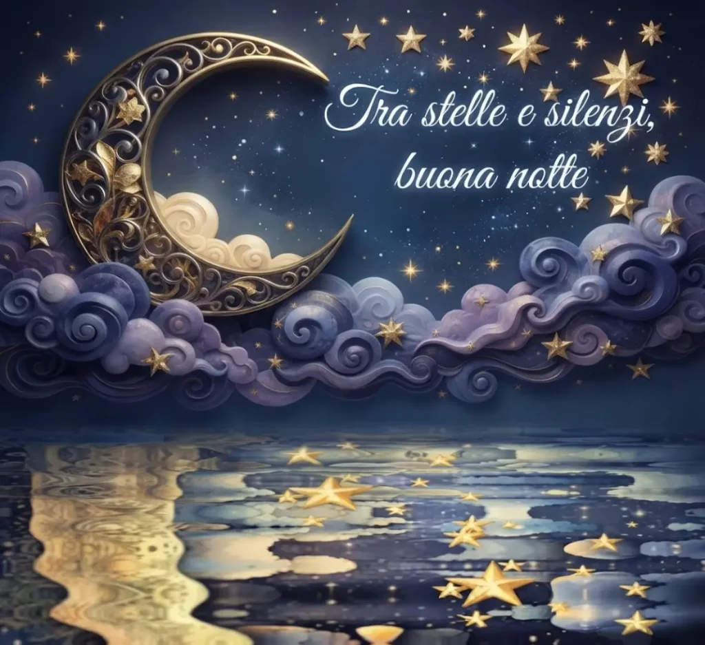 Paesaggio notturno lunare