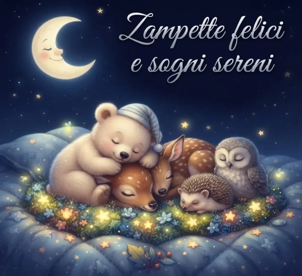 Buonanotte luna e animali