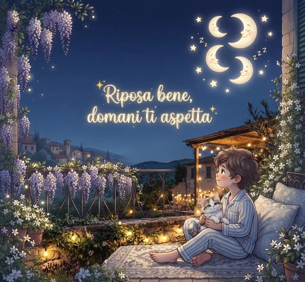 Frase dolce della buonanotte