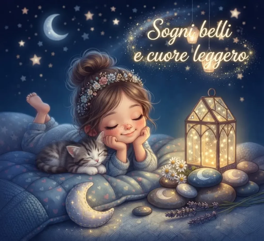 Immagini Buonanotte con frasi dolci