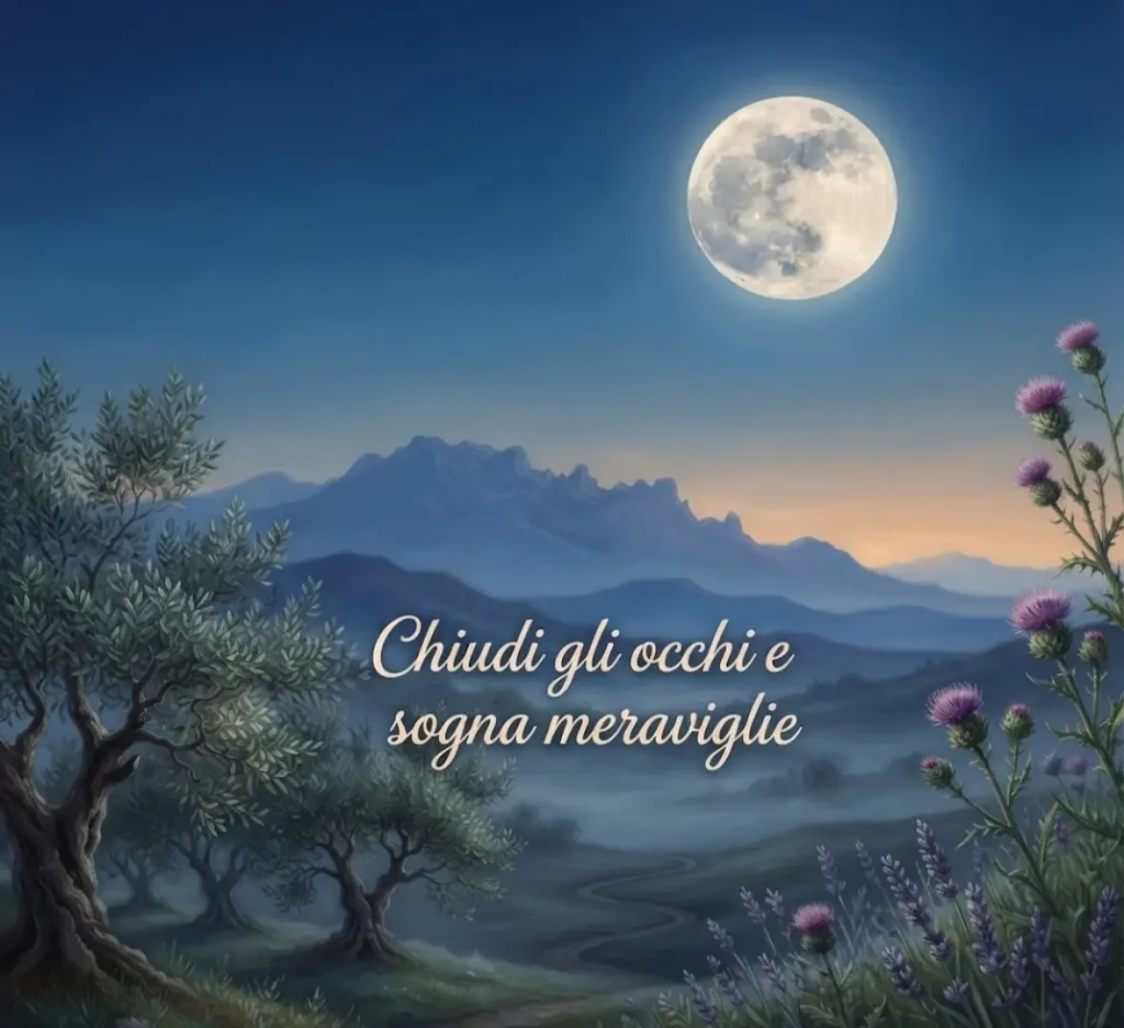 Notte con luna piena