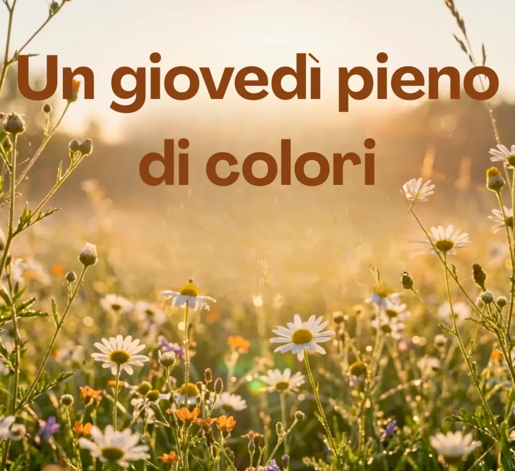 Immagini di Buon Giovedì dolci e affettuose con fiori