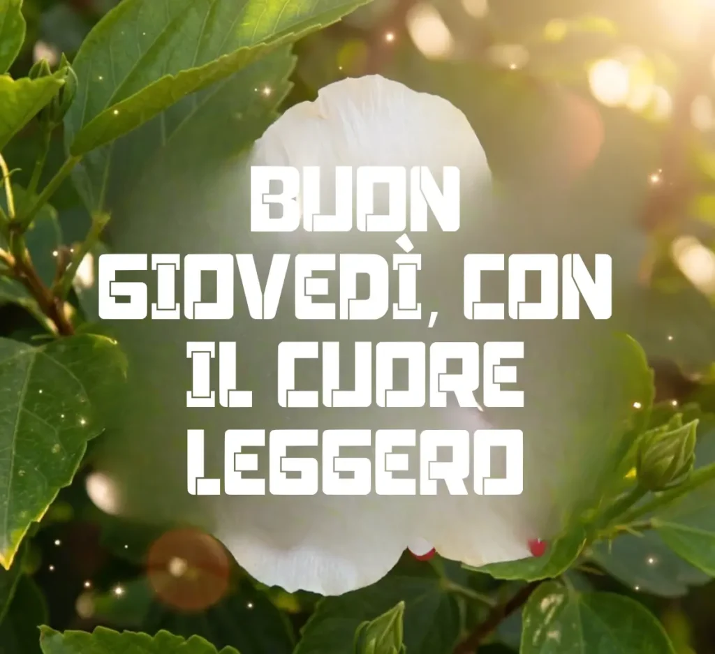 Immagine di Buon Giovedì con fiori e colori primaverili