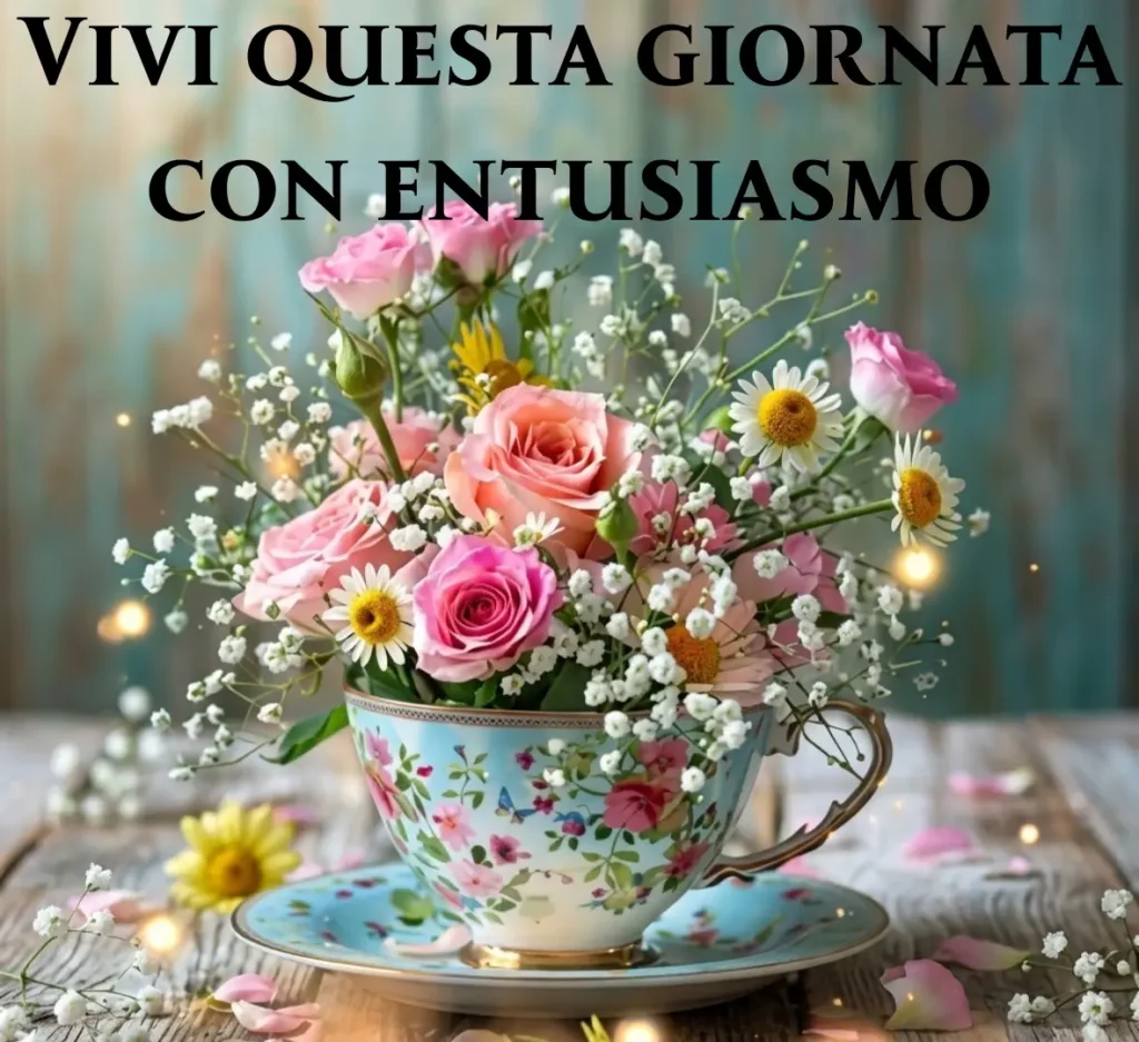 Immagine di Buon Giovedì con messaggio positivo e colorato