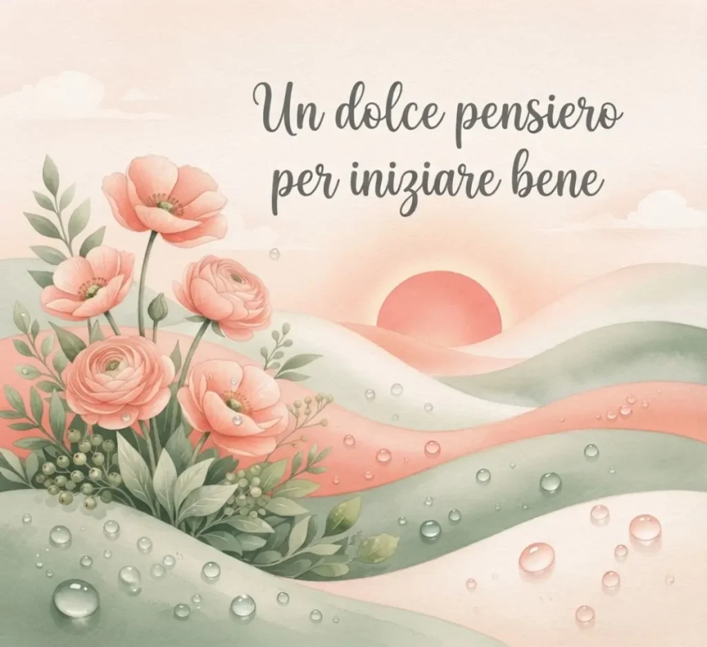 Buon Mercoledì con frase dolce