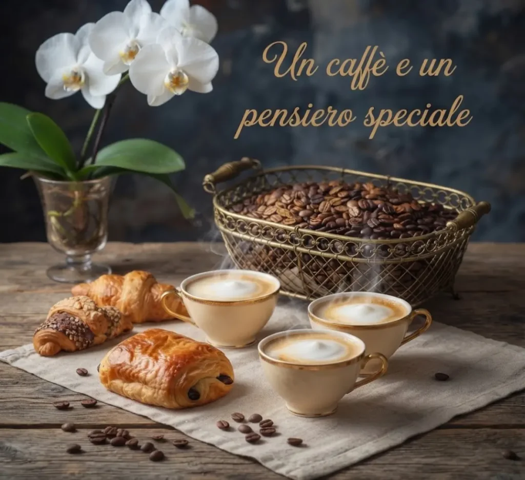 Immagini di Buon Mercoledì con caffè