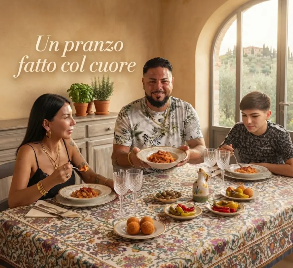 Immagini di Buon Pranzo con cibo e tavole apparecchiate