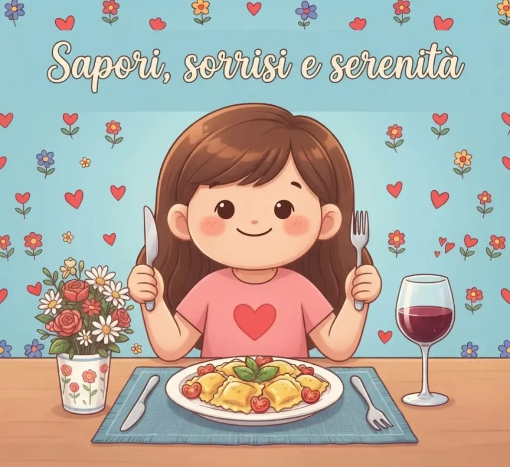 Immagine pranzo con augurio speciale