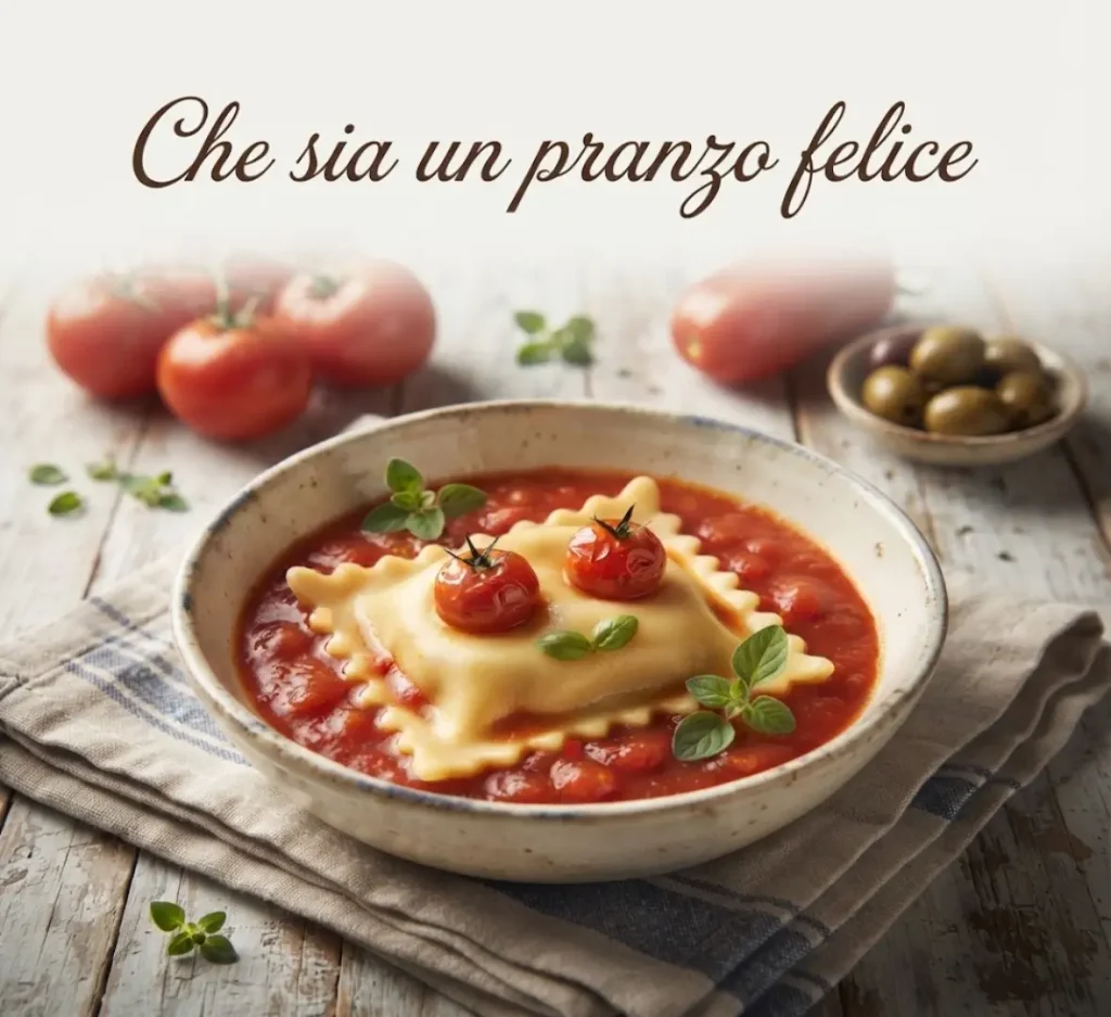 Frase dolce di Buon Pranzo da condividere