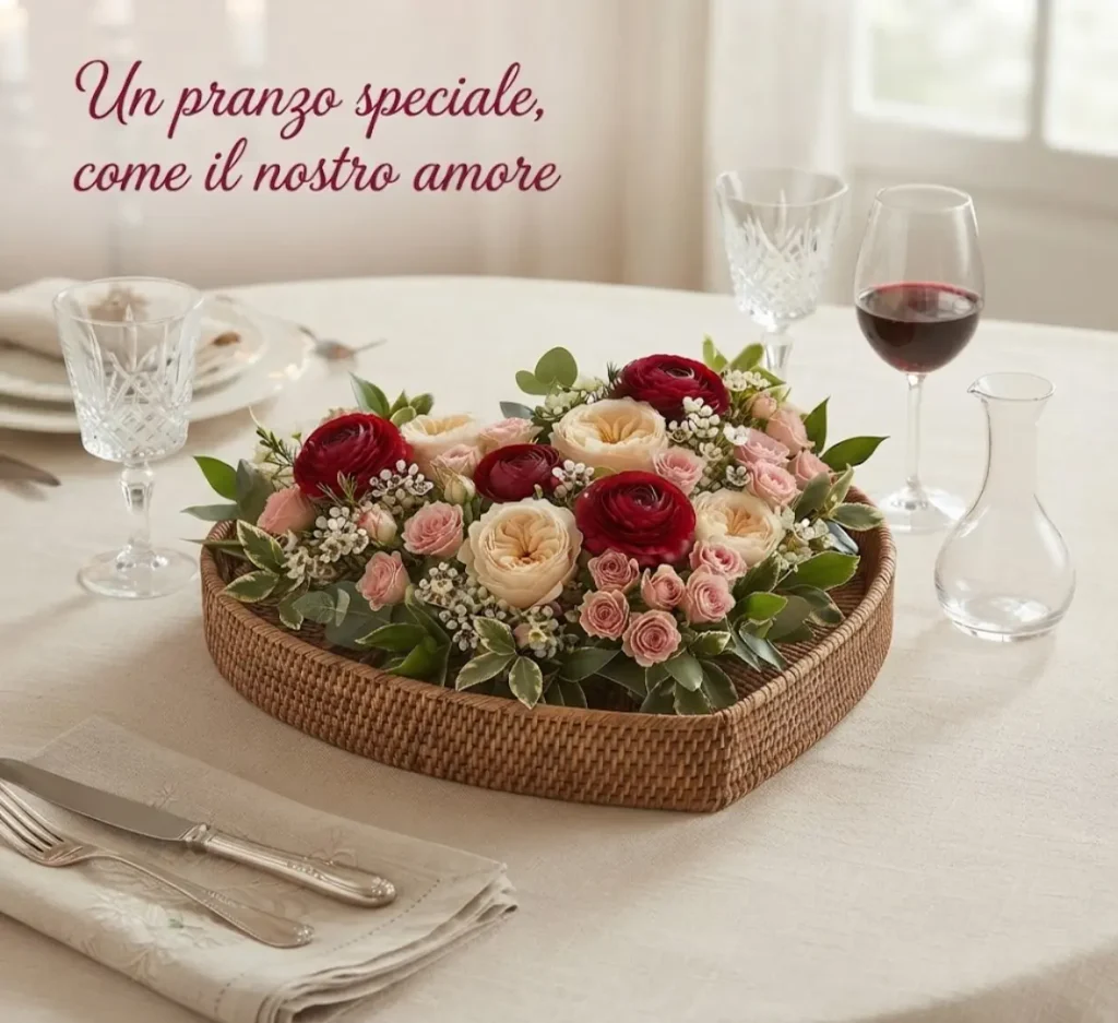 Buon Pranzo con frase d’amore