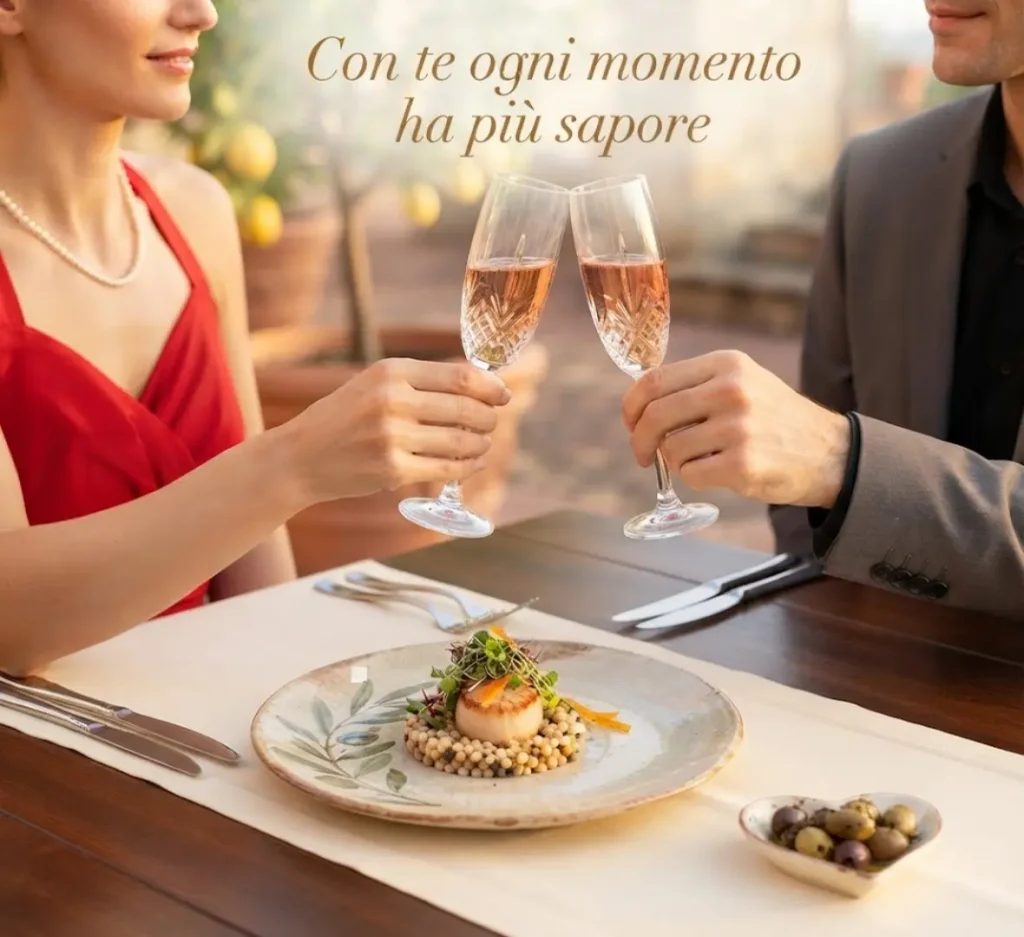 Immagine pranzo romantico da condividere