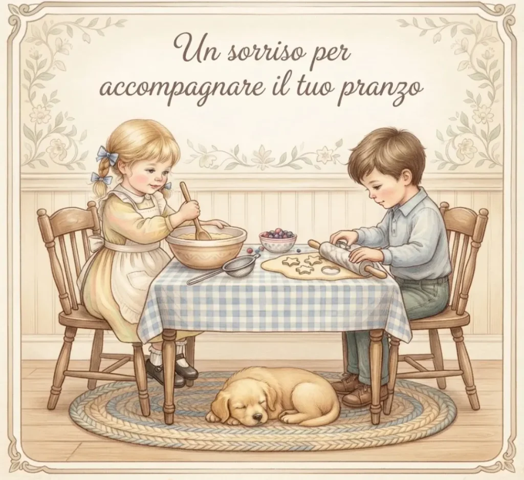 Buon Pranzo con messaggio affettuoso