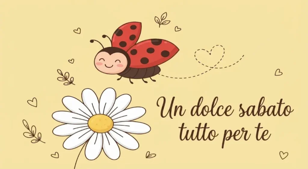 Immagini di Buon Sabato con frasi dolci