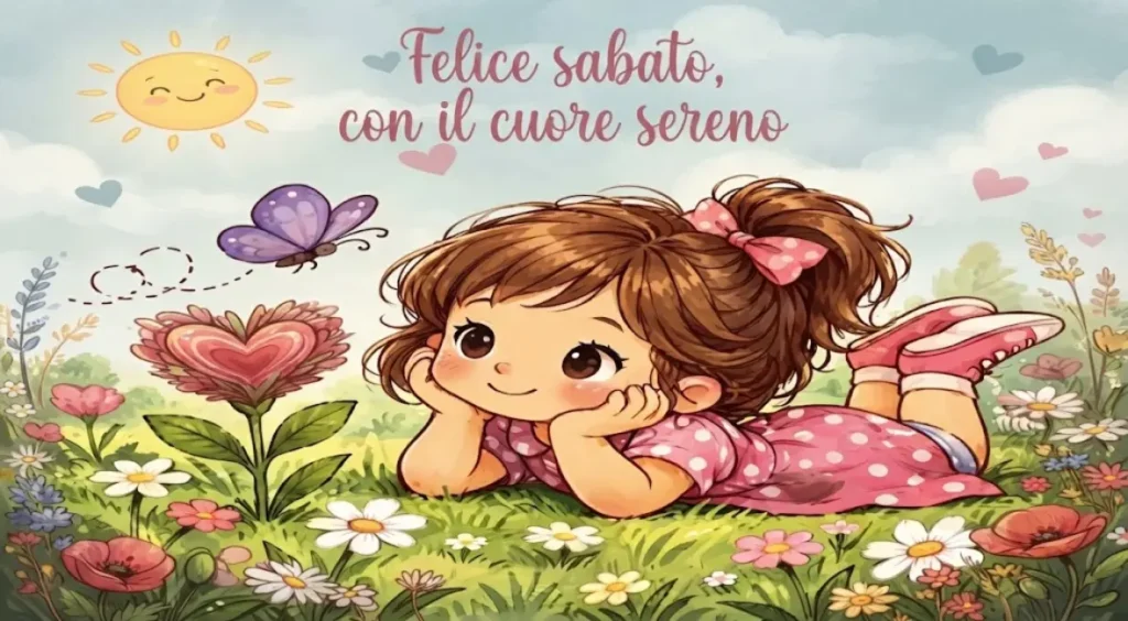 Buon Sabato con augurio affettuoso