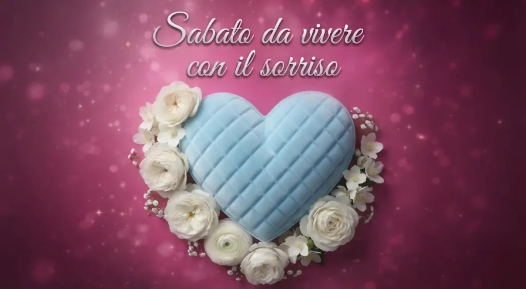 Immagine di sabato con augurio speciale