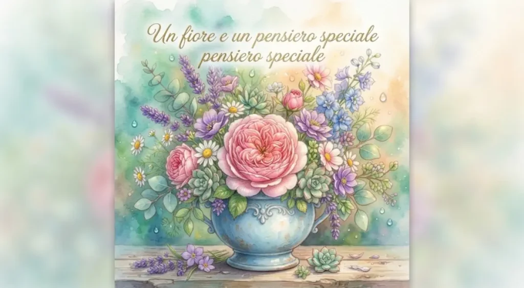 Immagine di Buon Venerdì con fiori e colori pastello