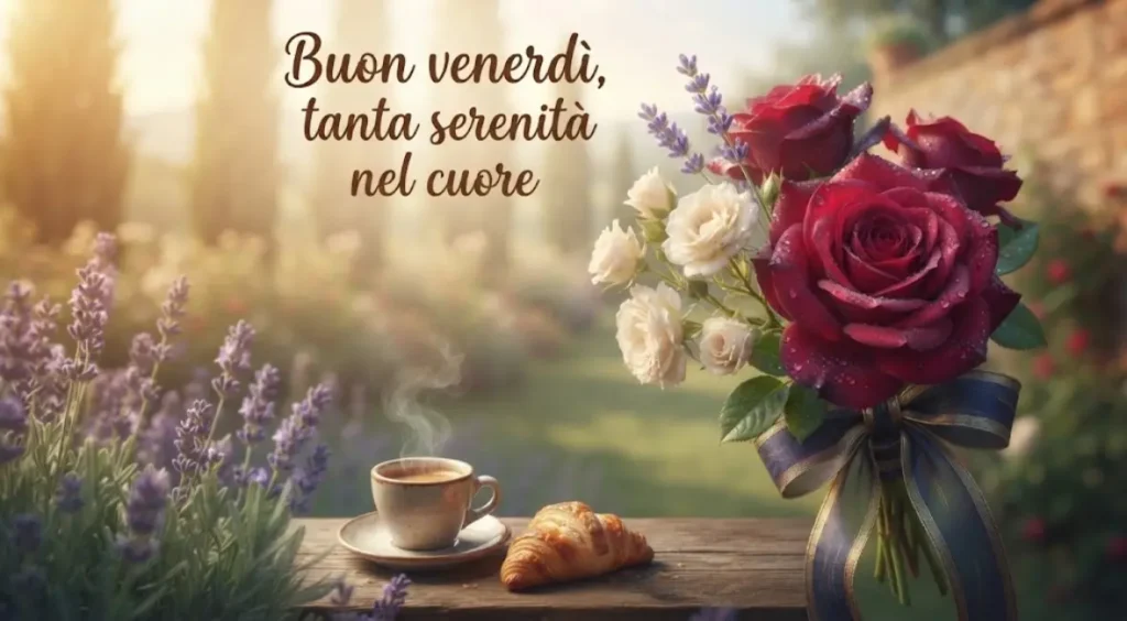Immagine di Buon Venerdì con frase positiva e motivazionale