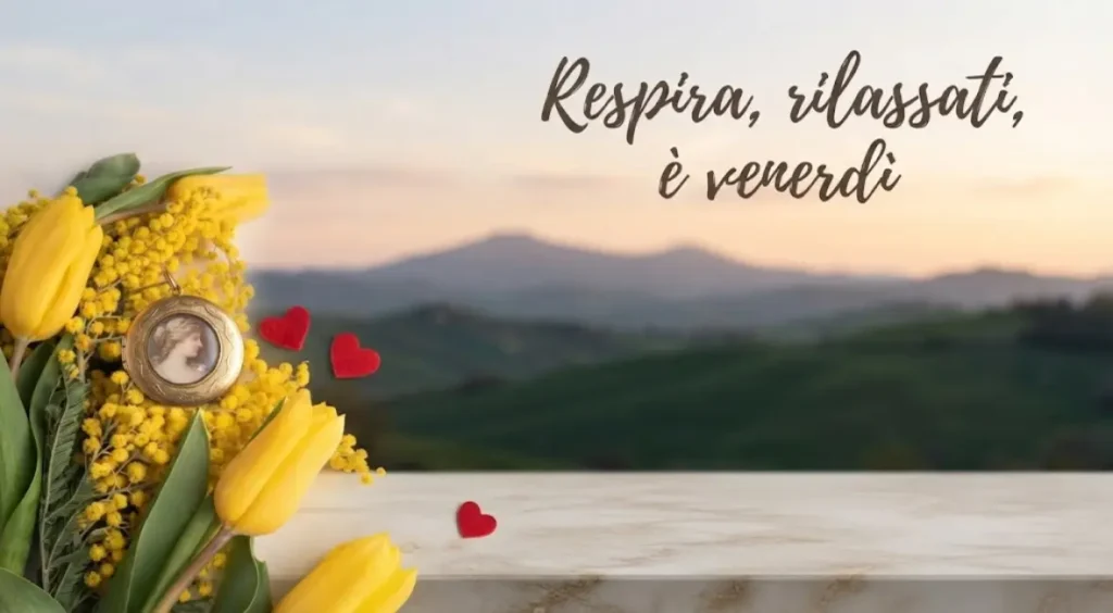 Immagine di Buon Venerdì con frase di felicità e buonumore