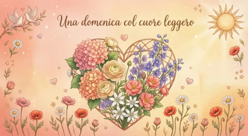 Buona Domenica con frase dolce