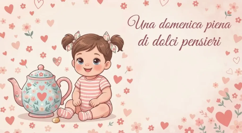 Cartolina romantica Buona Domenica