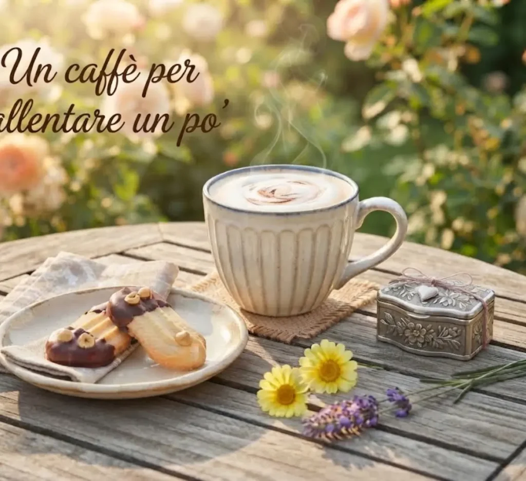 Caffè e auguri di buon pomeriggio