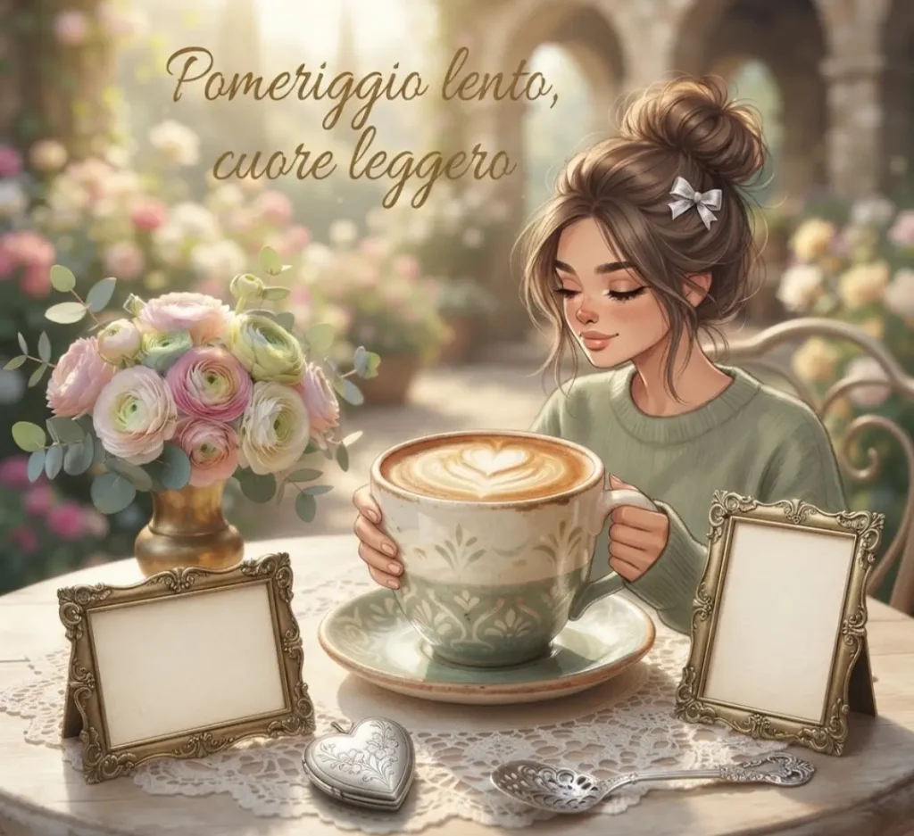 Buon pomeriggio e pausa caffè