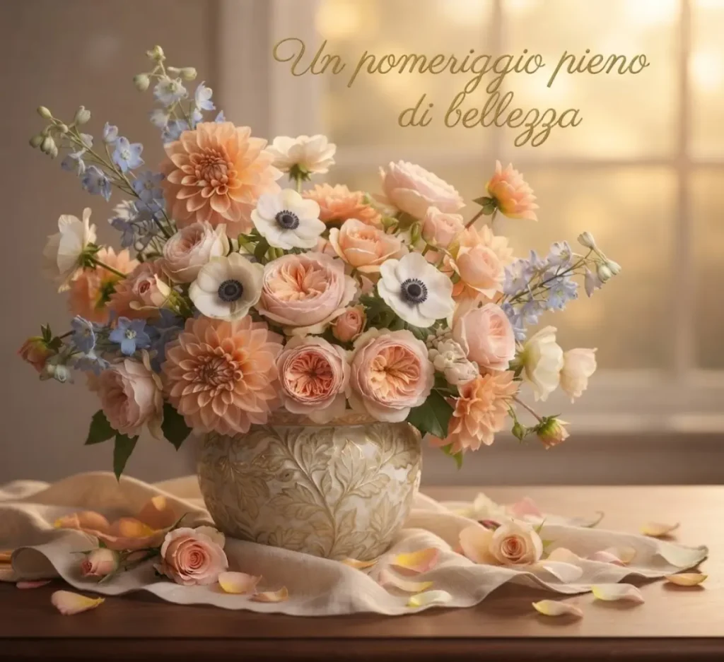 Immagini di buon pomeriggio con fiori