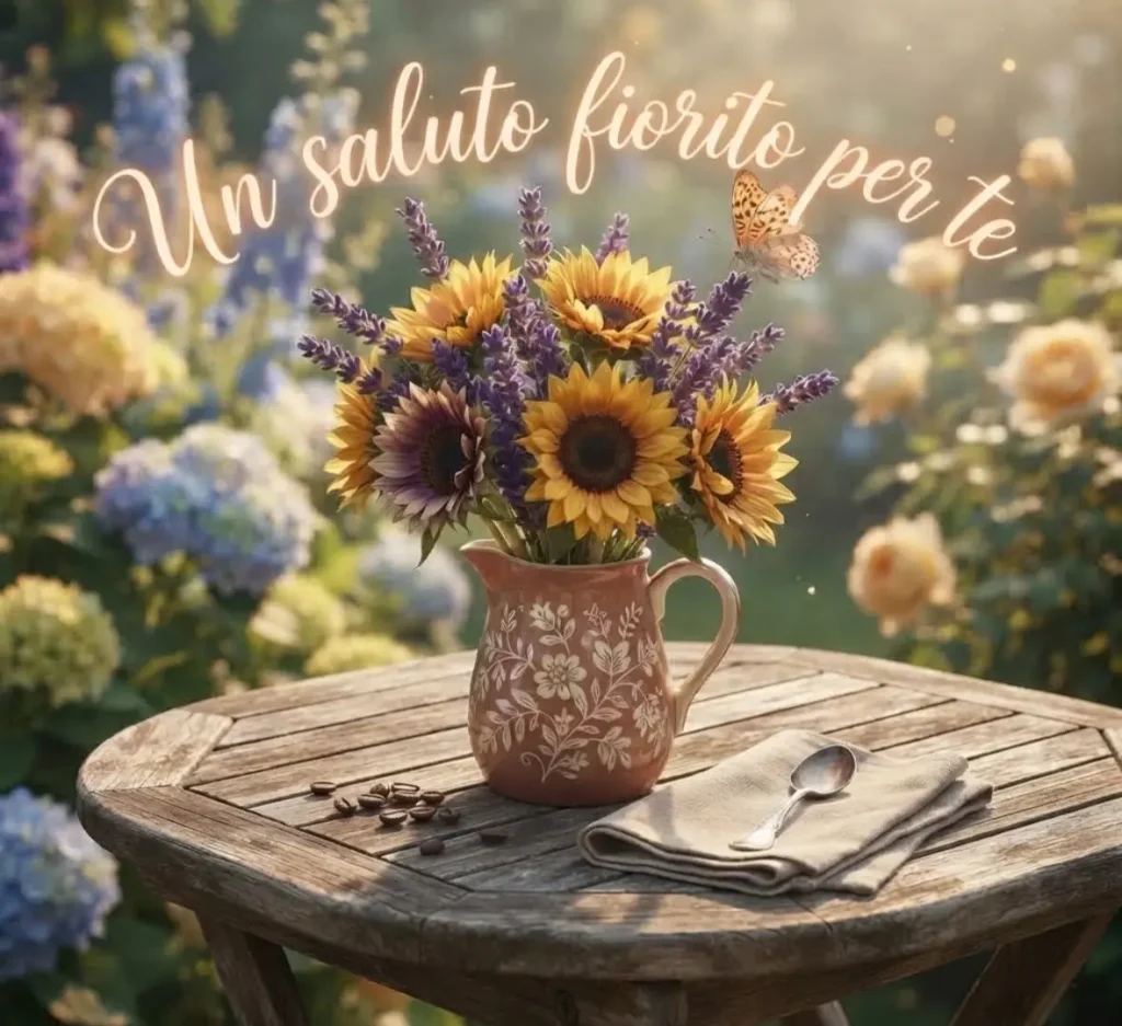 Immagine buon pomeriggio floreale