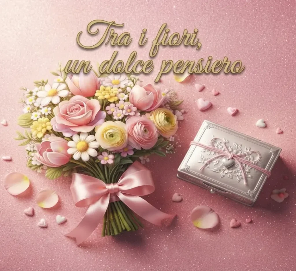 Frase buon pomeriggio con fiori