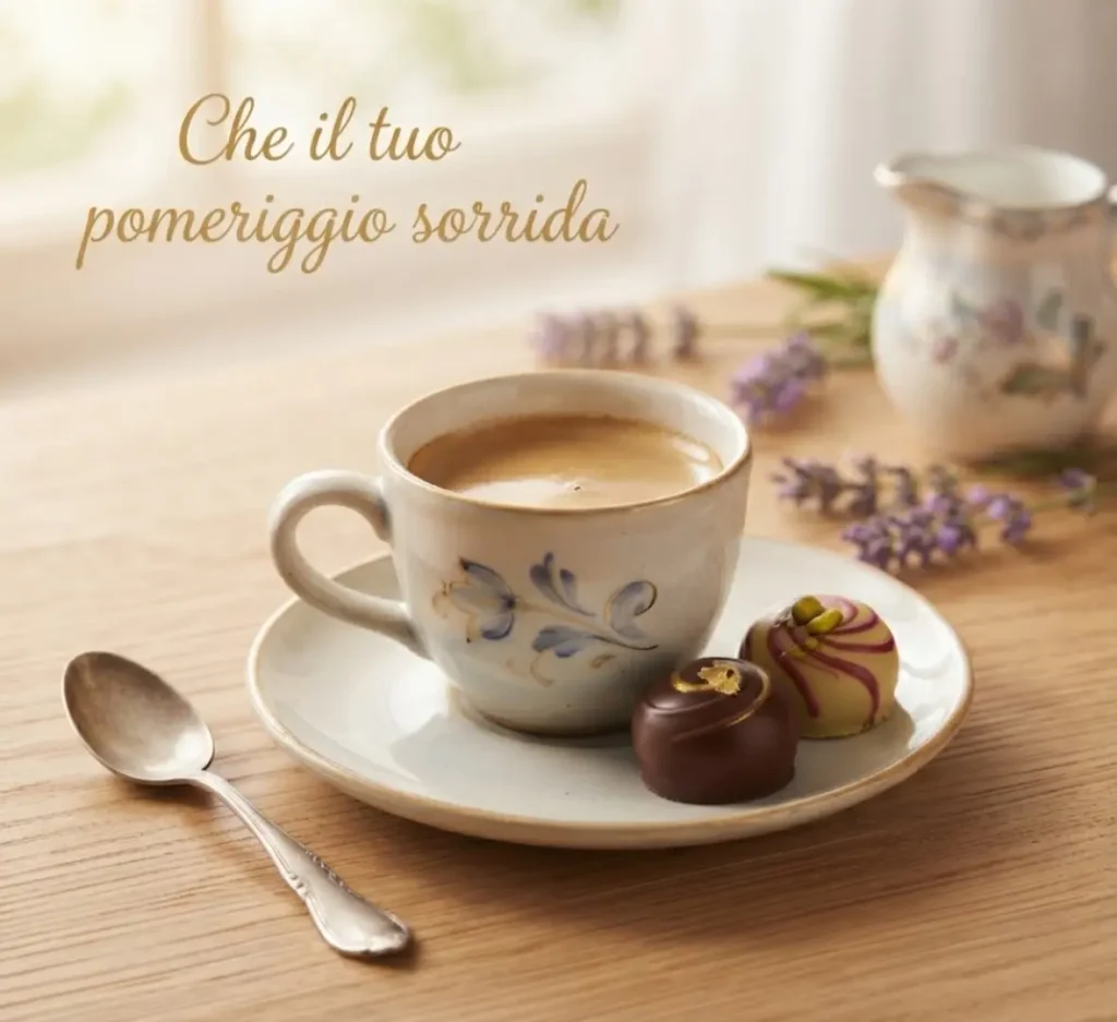 Cartolina buon pomeriggio elegante