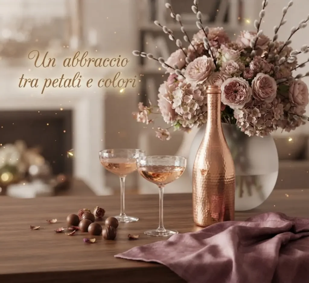 Buona serata con fiori profumati