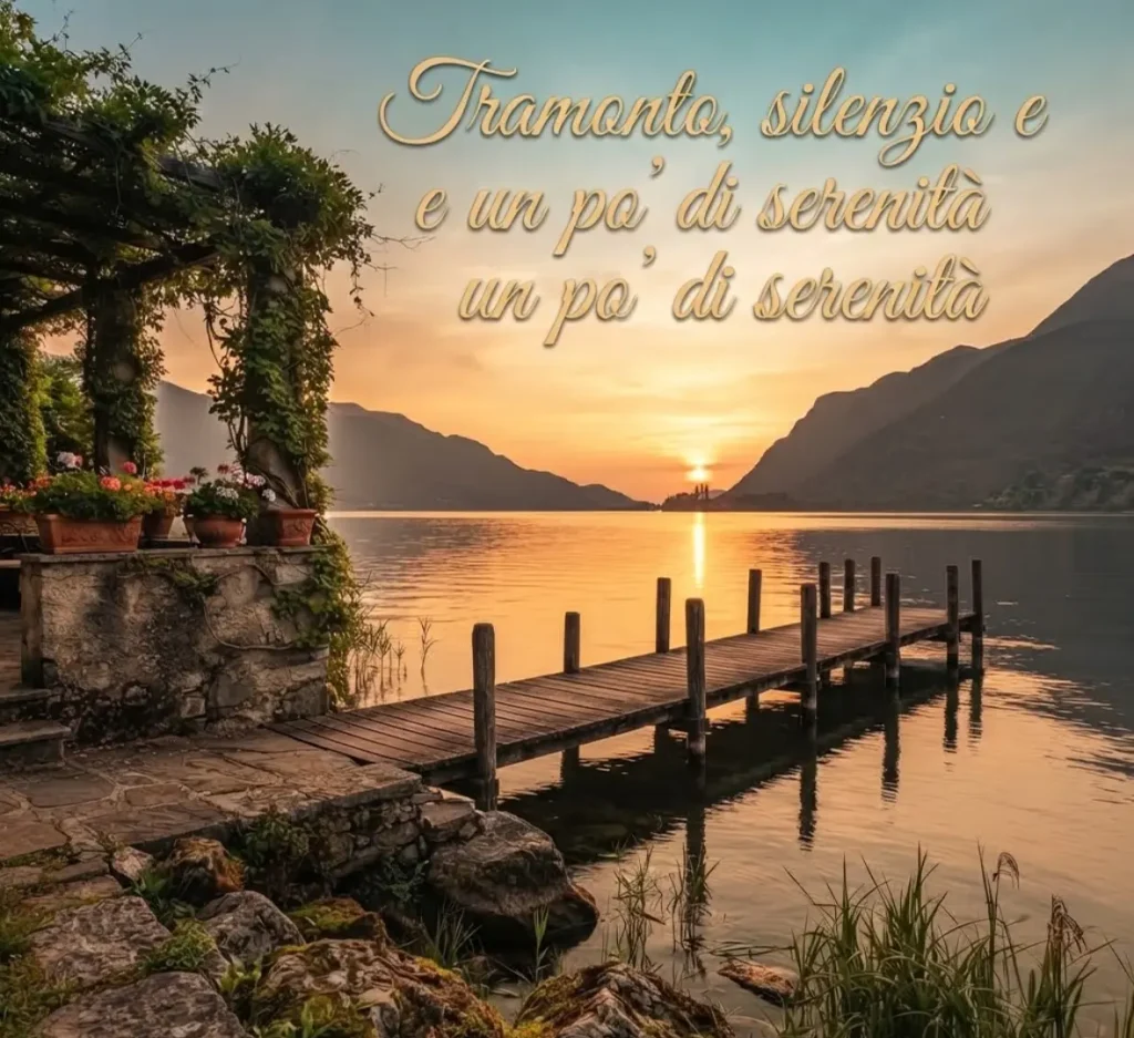 Immagini di buona serata con tramonti e natura