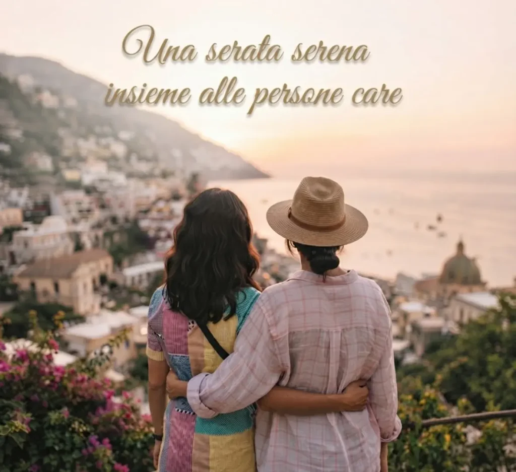 Buona serata con messaggio per amici