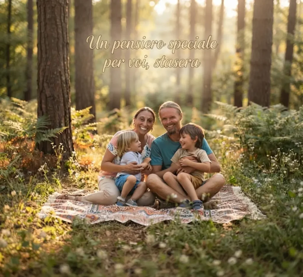 Immagine di buona serata per la famiglia