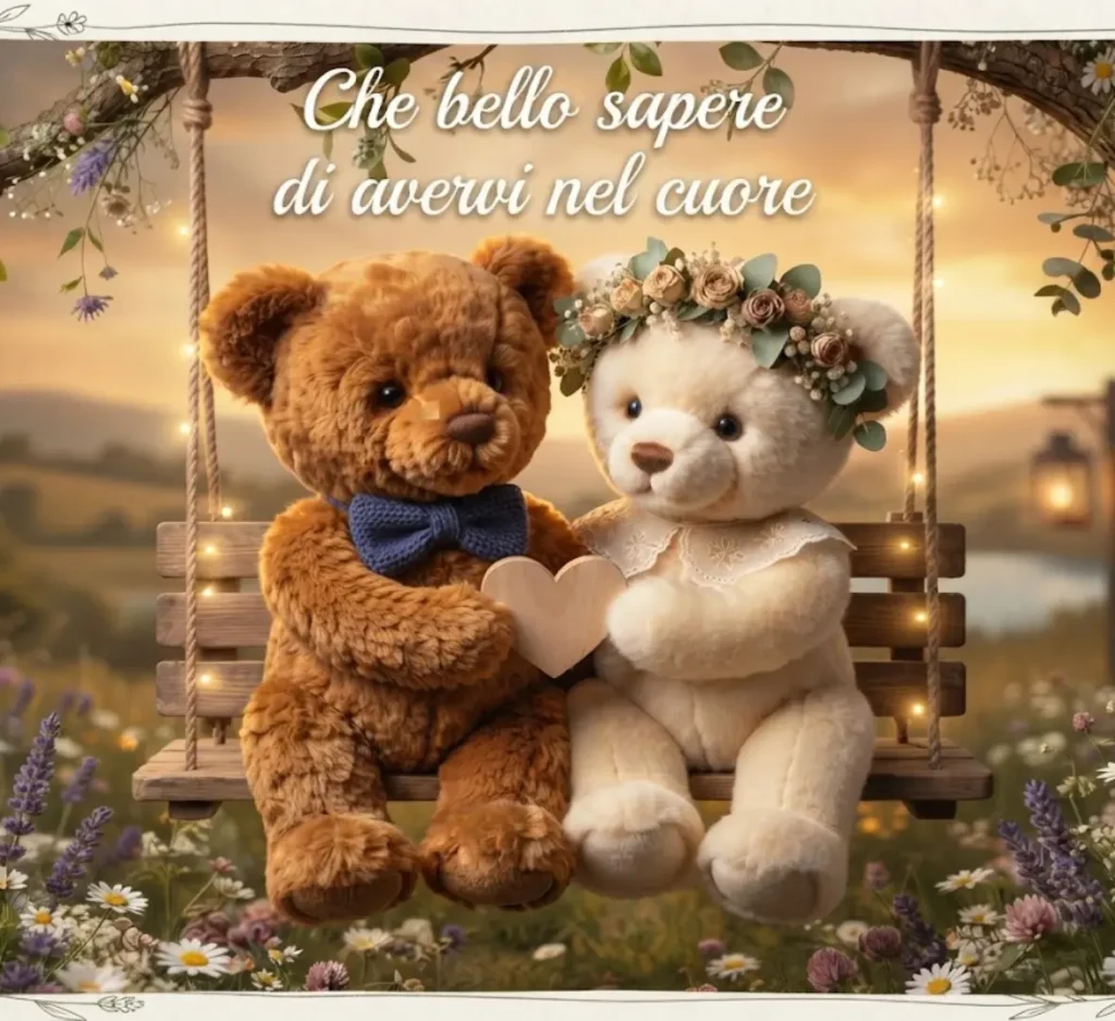 Immagine serale per amici e familiari