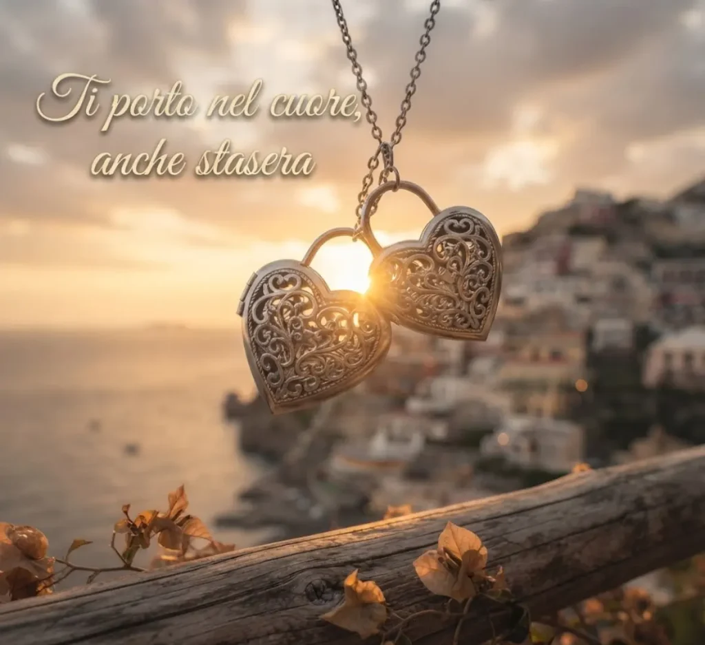 Buona serata romantica con cuore