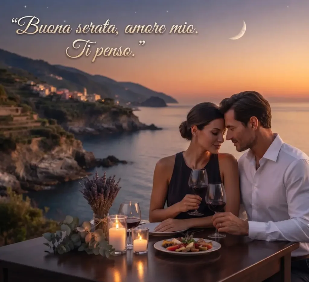 Immagine romantica di buona serata