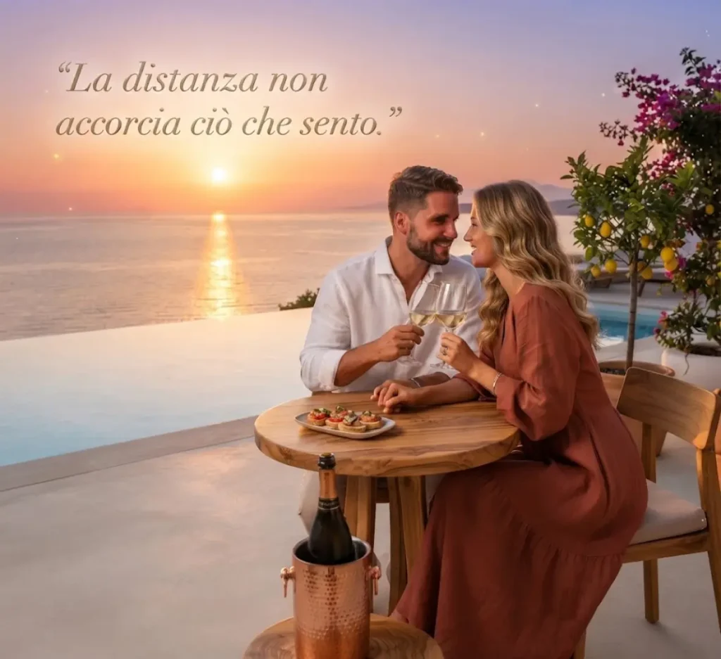 Buona serata con messaggio romantico
