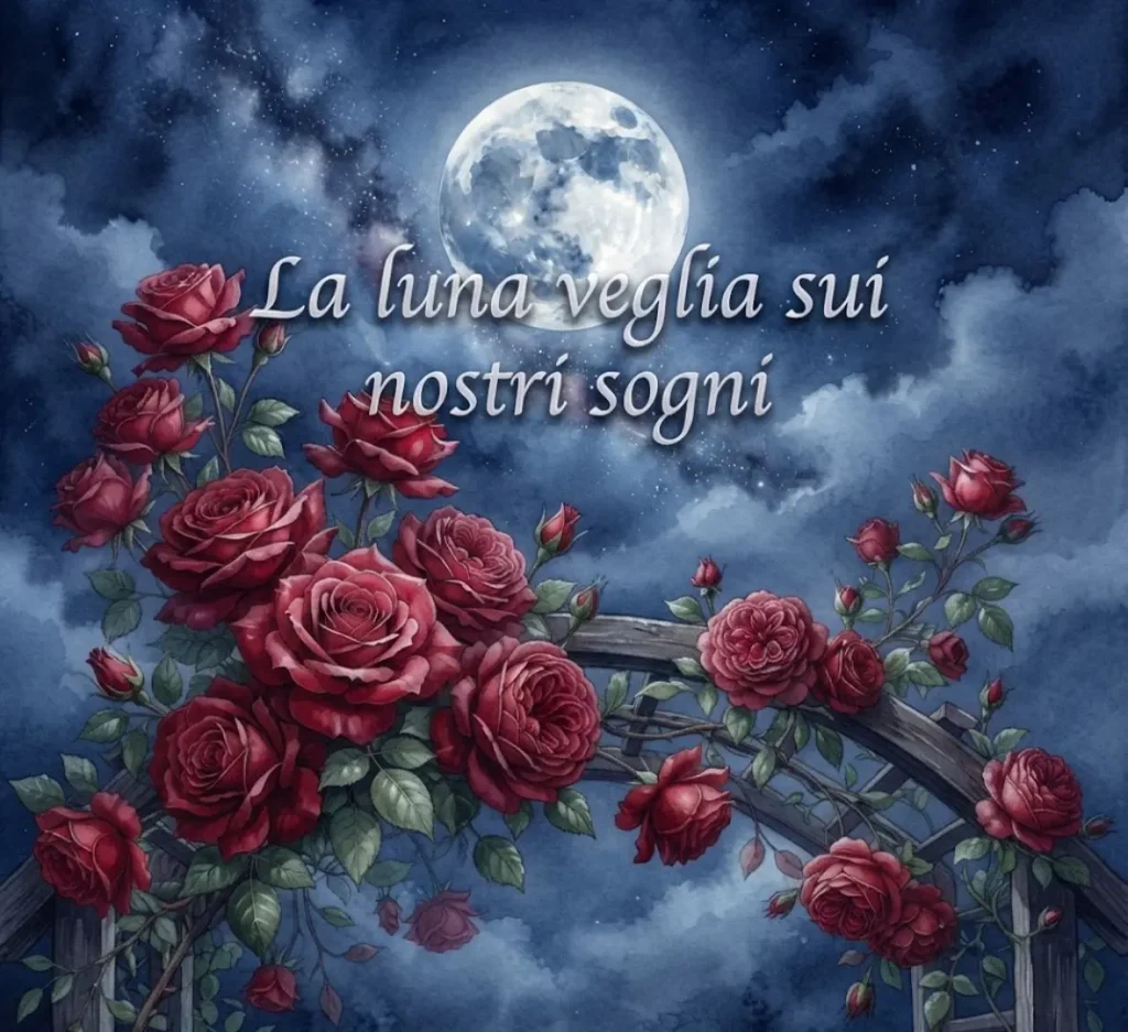 Buonanotte romantica luna