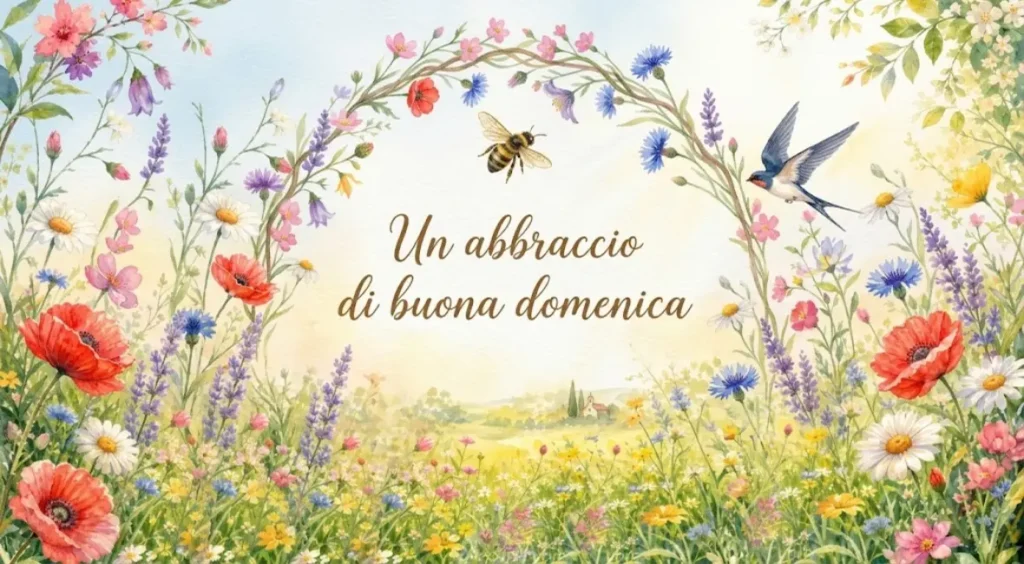 Buona Domenica con frase simpatica