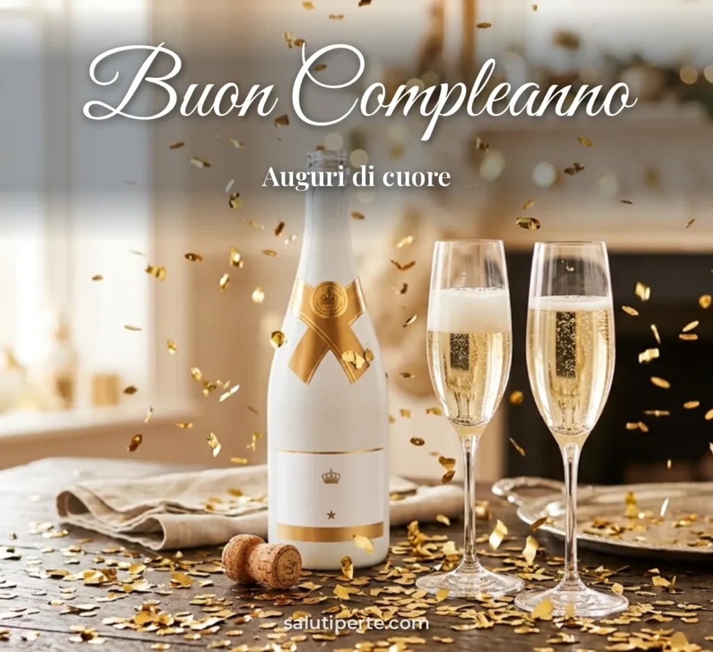 Champagne e decorazioni oro