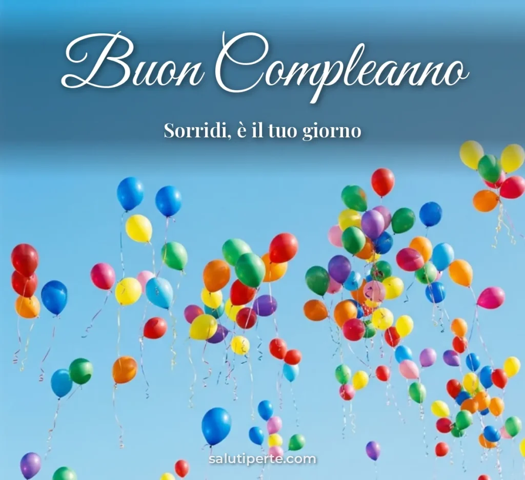 Palloncini nel cielo azzurro